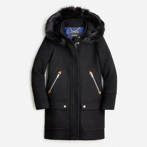NWT J. Crew Chateau parka in Italian stadium-cloth wool